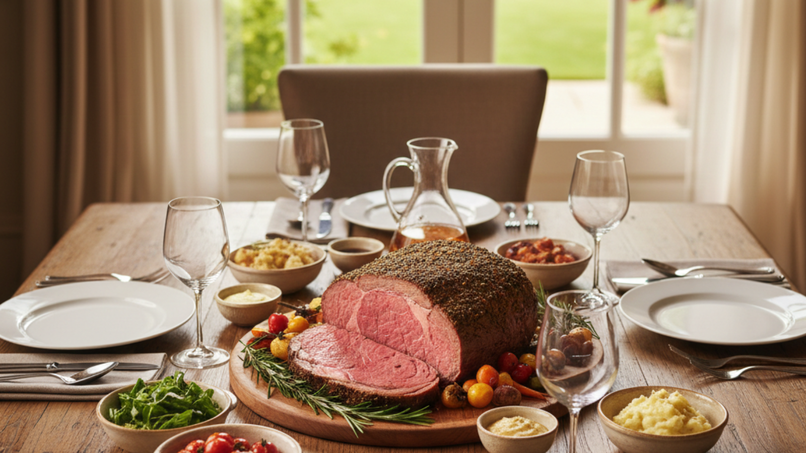 幸せな家族の食卓